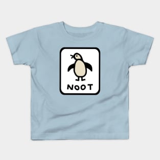 Penguin Self Portrait Kids T-Shirt